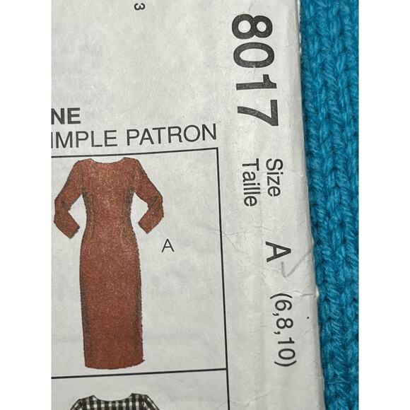 McCalls 8017 Sewing pattern Bodycon dress midi maxi size 6 8 10 - Picture 2 of 7